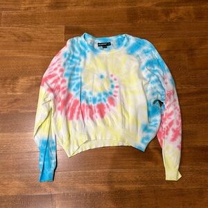 BlankNYC tie crop sweater size small
